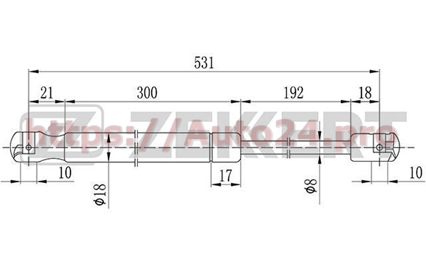 GF-2097 Zekkert для SSANGYONG 7145009000