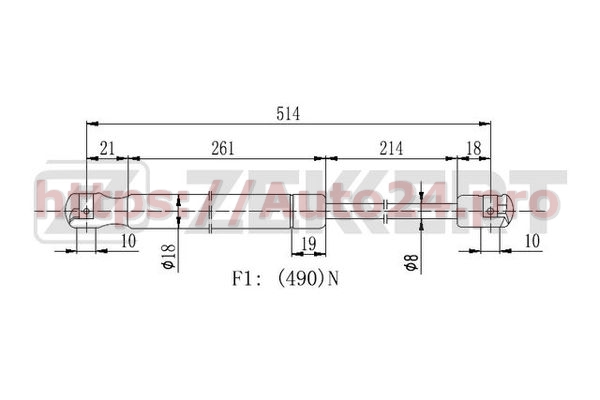 GF-2114 Zekkert для KIA 0K2FB63620B