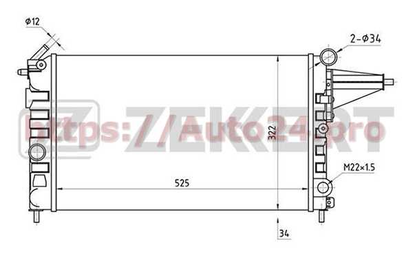 MK-1014 Zekkert для VAUXHALL 1300087