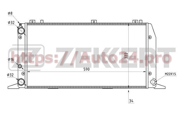MK-1019 Zekkert для VAG 893121253A