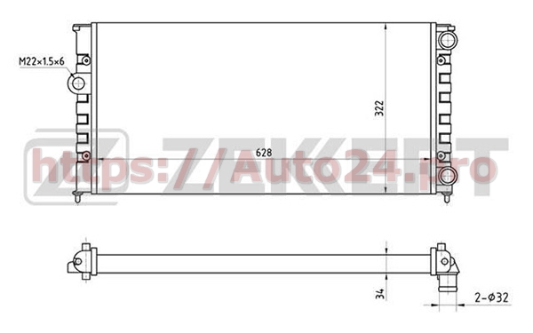 MK-1036 Zekkert для VAG 1H0121253D