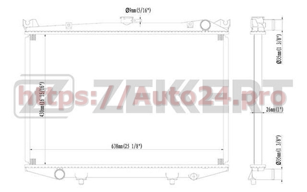 MK-1057 Zekkert для NISSAN 2141010G00