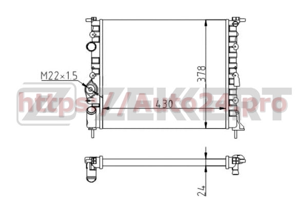 MK-1058 Zekkert для DACIA 7700838134
