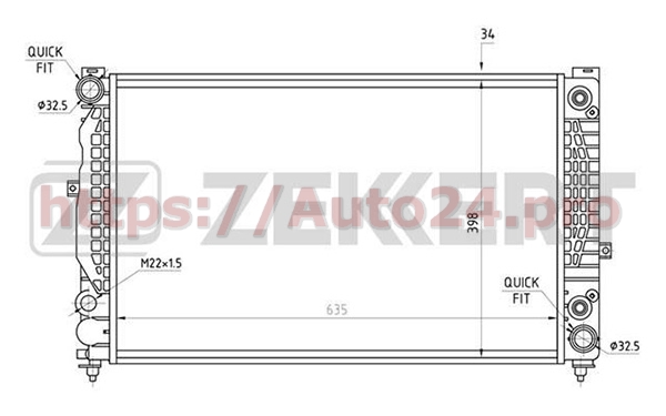 MK-1067 Zekkert для VAG 4Z7121251B