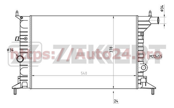 MK-1076 Zekkert для OPEL 90499822