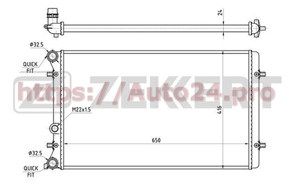 MK-1089 Zekkert для VAG 1J0121253AJ