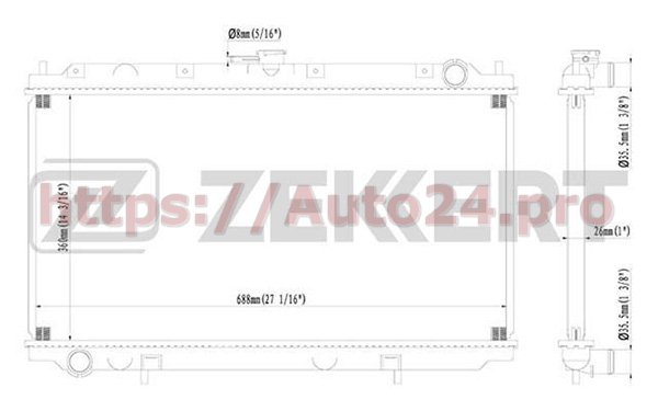 MK-1097 Zekkert для NISSAN 214109F500