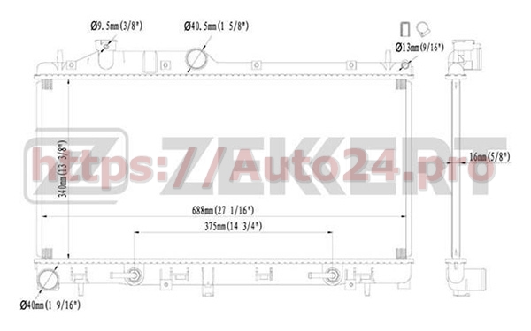 MK-1124 Zekkert для SUBARU X4511AG001