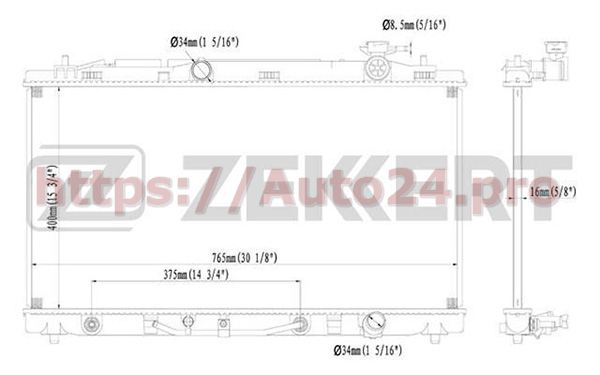 MK-1130 Zekkert для LEXUS 1640031520