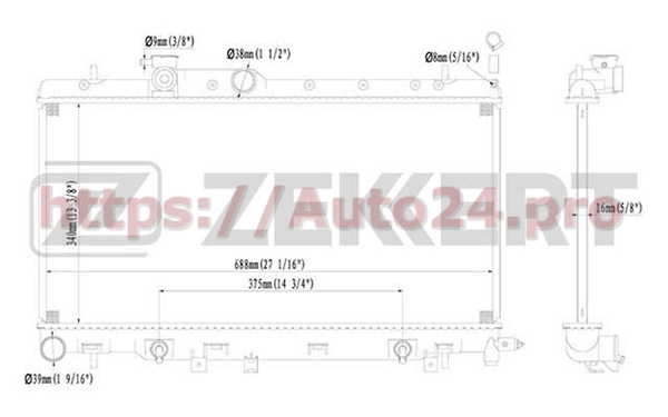 MK-1135 Zekkert для SAAB 45119AE002