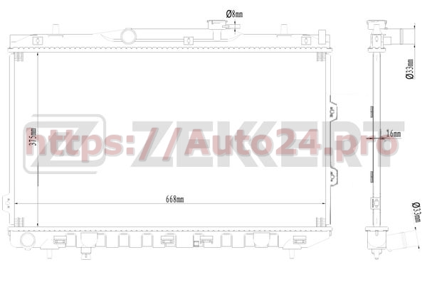 MK-1144 Zekkert для NISSAN 21410BM400