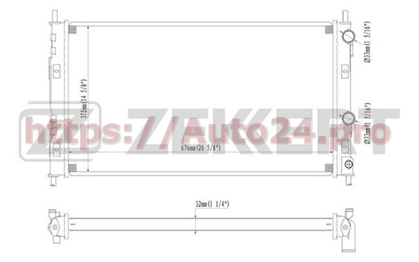 MK-1158 Zekkert для DODGE 5017620AA