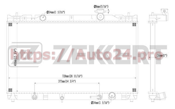 MK-1164 Zekkert для TOYOTA 1640028281