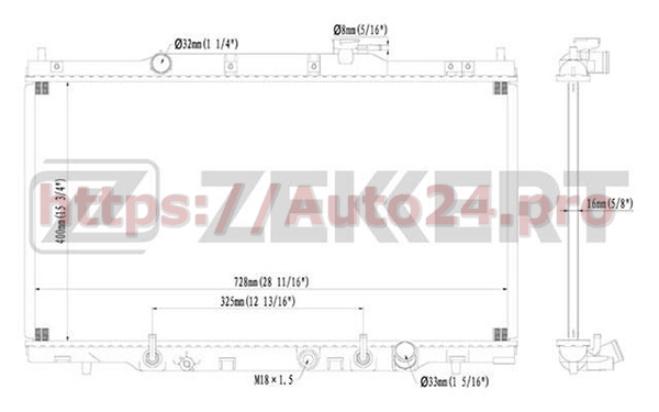 MK-1170 Zekkert для HONDA 19010PNLG51