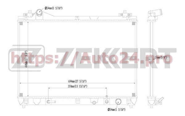 MK-1198 Zekkert для SUZUKI 1770066J10
