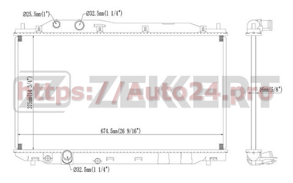 MK-1213 Zekkert для HONDA 19010RNAA51