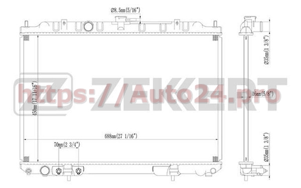 MK-1228 Zekkert для NISSAN 21460AE100