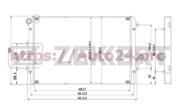MK-1234 Zekkert для VAG 1K0121251DM