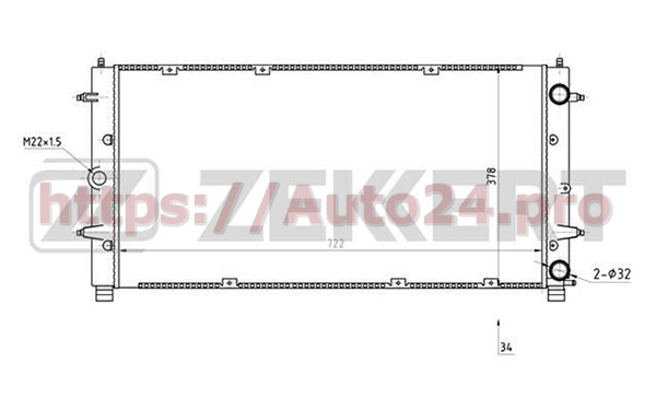 MK-1276 Zekkert для VAG 701121253K