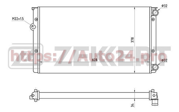 MK-1281 Zekkert для VAG 1H0121253BK