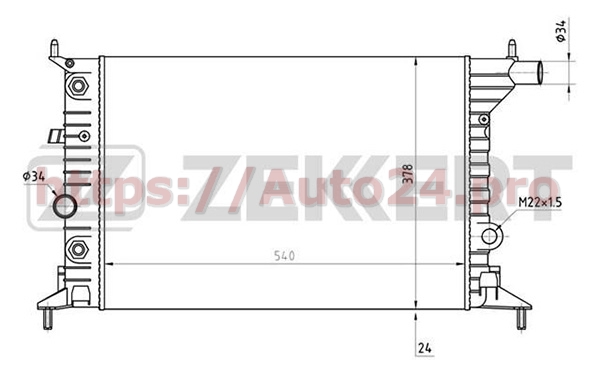 MK-1345 Zekkert для OPEL 90499823