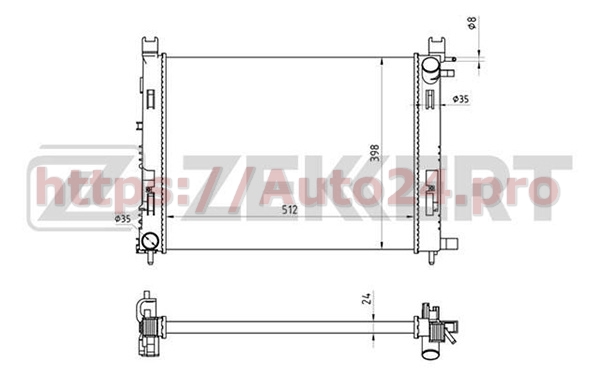 MK-1353 Zekkert для DACIA 214100078R