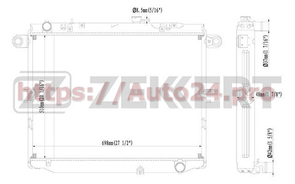 MK-1388 Zekkert для LEXUS 1640050211