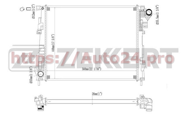 MK-1478 Zekkert для OPEL 2140000Q0C