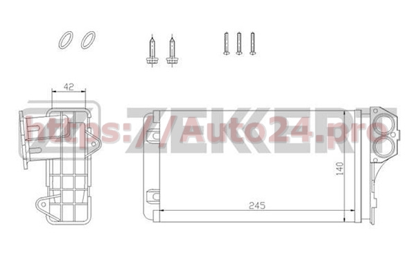 MK-5088 Zekkert для CITRO?NPEUGEOT 6448G3