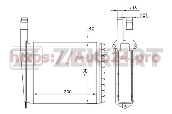 MK-5111 Zekkert для LADA 11188101060