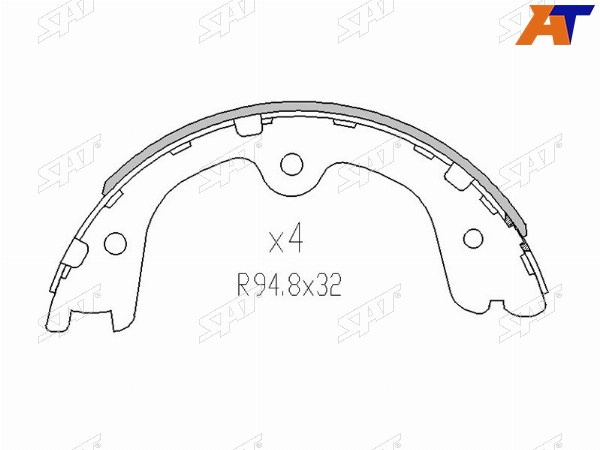 Колодки тормозные зад NISSAN FRONTIER D40PATHFINDER R51