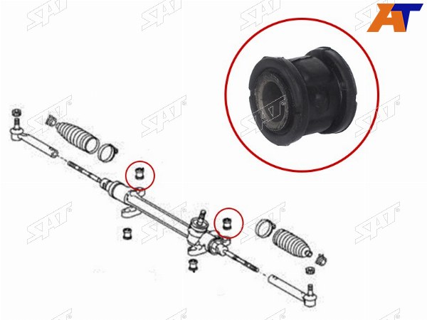 Сайлентблок рулевой рейки TOYOTA AXIOALTISFIELDER 06-12