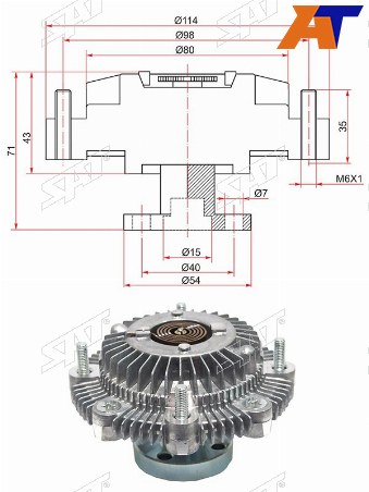 Вискомуфта SUZUKI ESCUDOVITARA G16A
