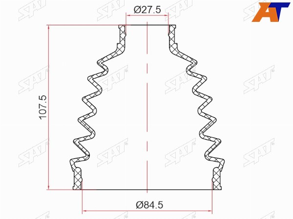 Пыльник шрус наружный NISSAN NAVARA 05-15 YD25DDTI