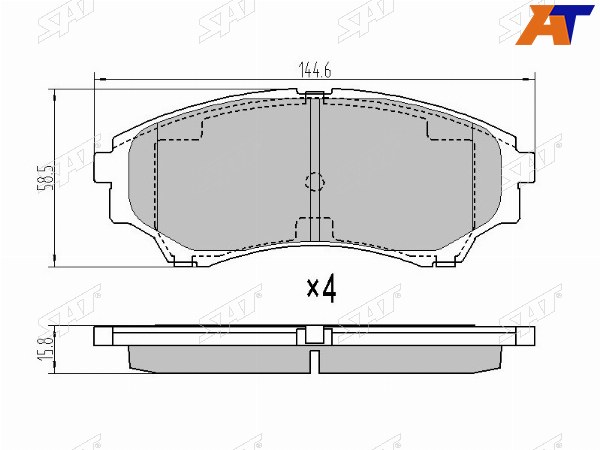 Колодки тормозные перед MAZDA BT-50 06-12