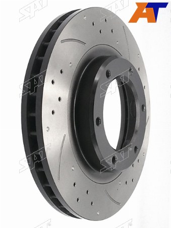 Комплект дисков тормозных передний перфорированные TOYOTA Land Cruiser 80 92-98, Lexus LX450 95-98