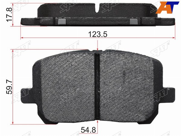 Колодки тормозные перед TOYOTA IPSUM ACM2NOAH AZR6COROLLA MATRIX ZZE13