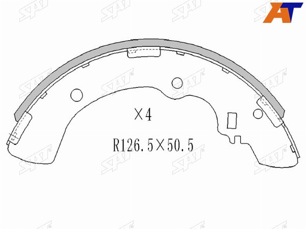 Колодки тормозные барабанные зад MITSUBISHI L200 III 96-07L300 92-94L400 95-02
