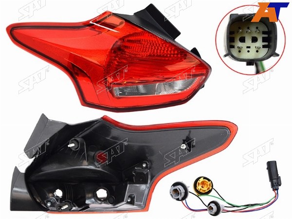 Фонарь задний FORD FOCUS III 15-19 LH HBK