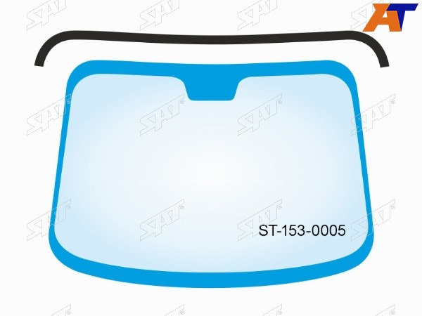Молдинг лобового стекла (Сверху) Hyundai Santa Fe 18-21