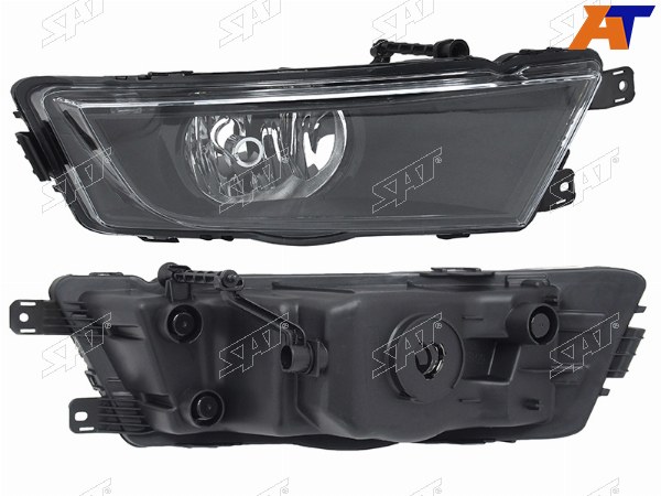 Фара противотуманная SKODA OCTAVIA 13-16 RH черная