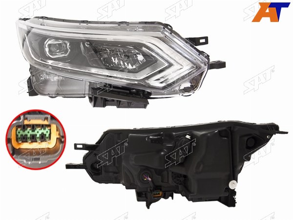 Фара NISSAN QASHQAI 17-22 RH LED