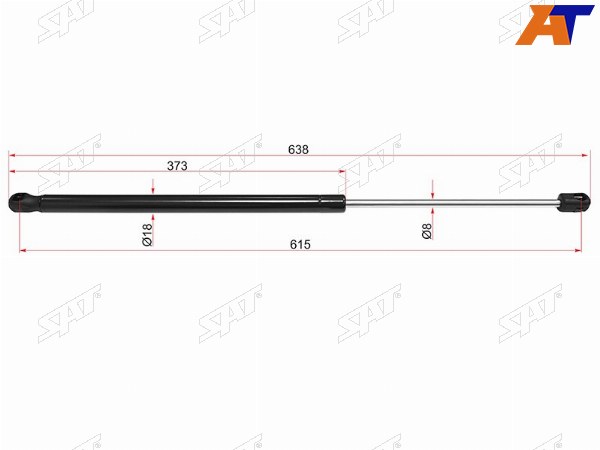 Амортизатор капота MERCEDES-BENZ M-CLASS W166GLE W292 11-GL-CLASS X166 12- RH