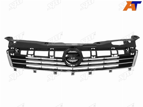 Решетка радиатора OPEL ASTRA 07-14 4D5D с хром молдингами