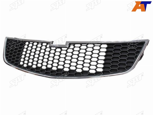 Решетка радиатора CHEVROLET CRUZE 09-13 нижняя черная с хромом