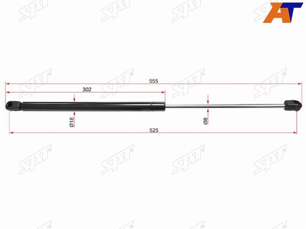 Амортизатор крышки багажника MERCEDES-BENZ A-CLASS W176 12- LH