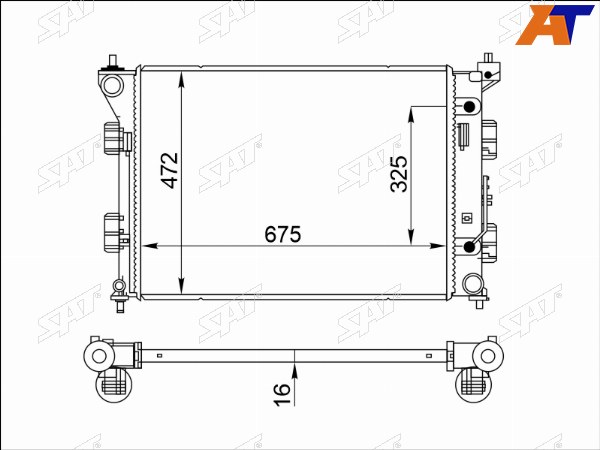 Радиатор Kia K5 19-