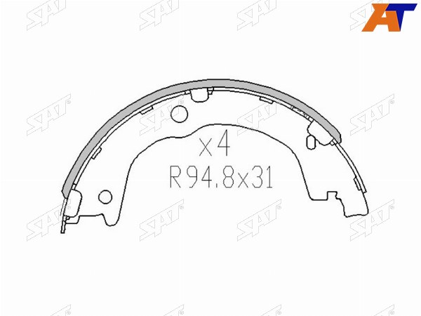 Колодки тормозные зад KIA SORENTO 06-HYUNDAI SANTA FE 06-