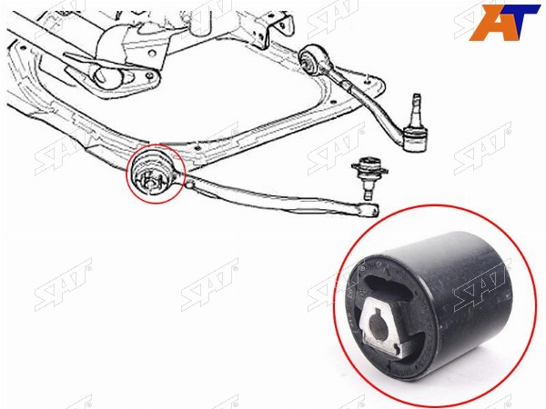 Сайлентблок переднего продольного рычага  BMW X5 E53 99-06