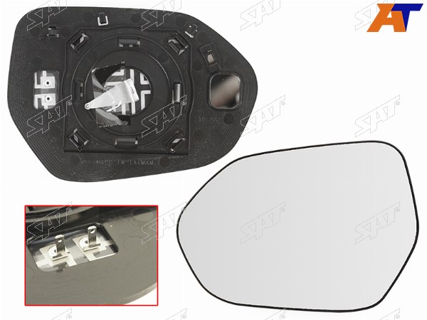 Полотно зеркала TOYOTA CAMRY 18- LH сферическое с обогревом